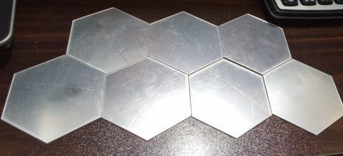 HexaGlow – 3D Acrylic Mirror Wall Stickers (12-Piece Set) (Modern & Stylish Hexagon Shape)